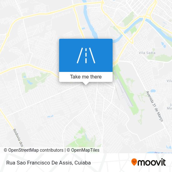 Rua Sao Francisco De Assis map