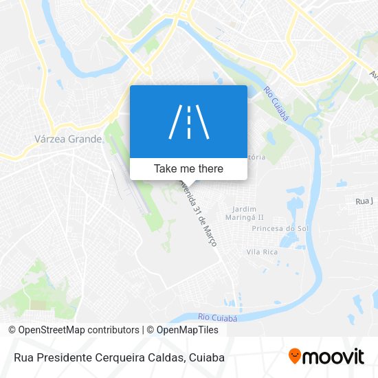 Rua Presidente Cerqueira Caldas map