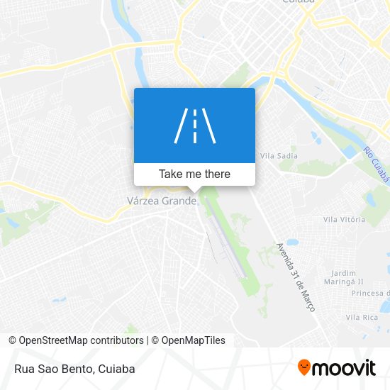 Rua Sao Bento map