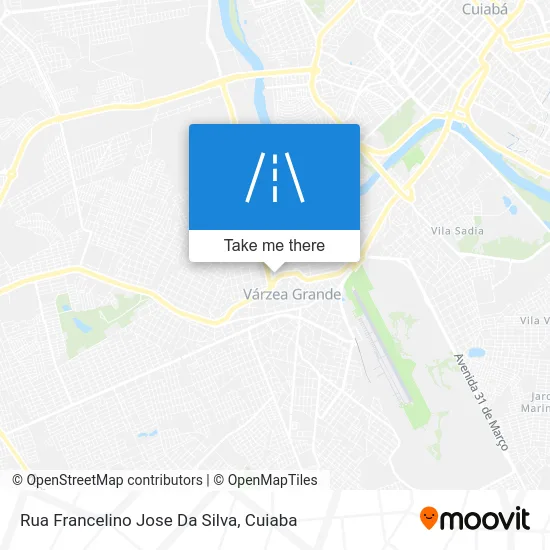 Rua Francelino Jose Da Silva map