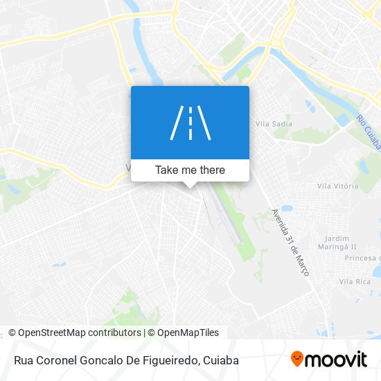 Rua Coronel Goncalo De Figueiredo map