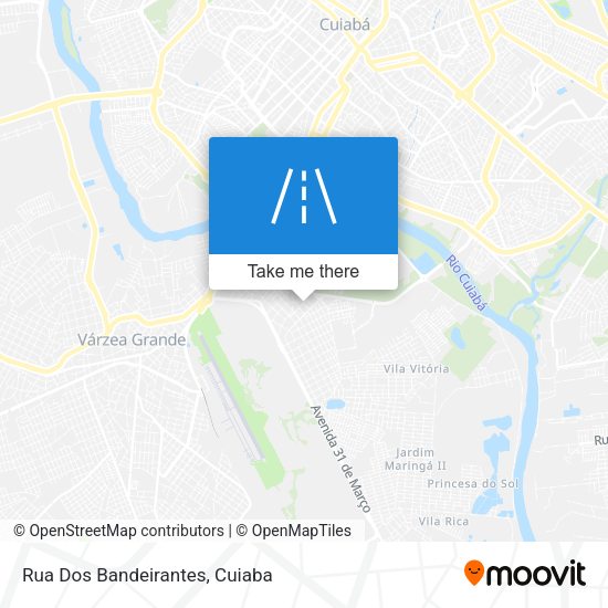 Rua Dos Bandeirantes map