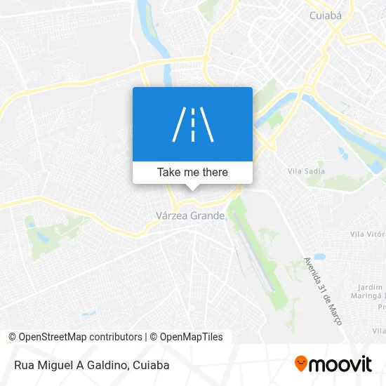Rua Miguel A Galdino map