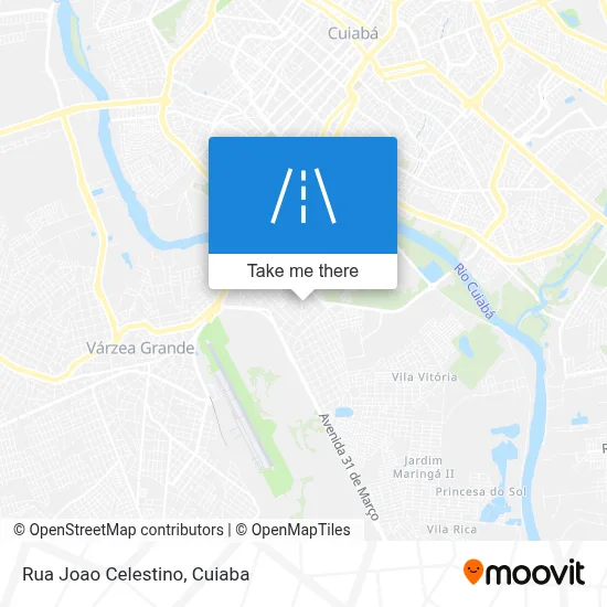 Rua Joao Celestino map