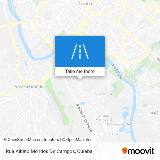 Rua Albino Mendes De Campos map