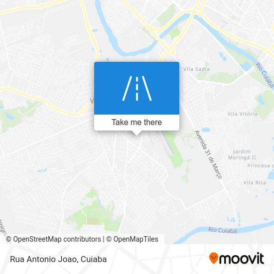 Rua Antonio Joao map