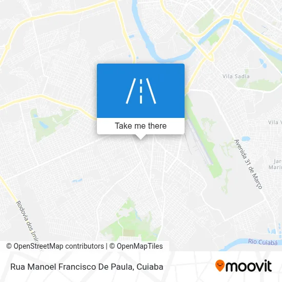 Rua Manoel Francisco De Paula map