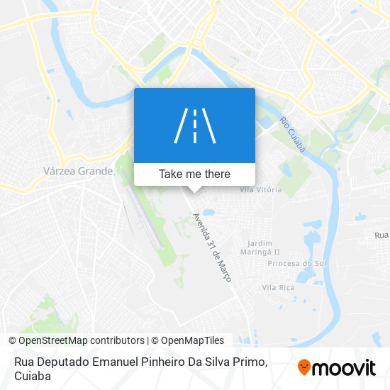 Rua Deputado Emanuel Pinheiro Da Silva Primo map