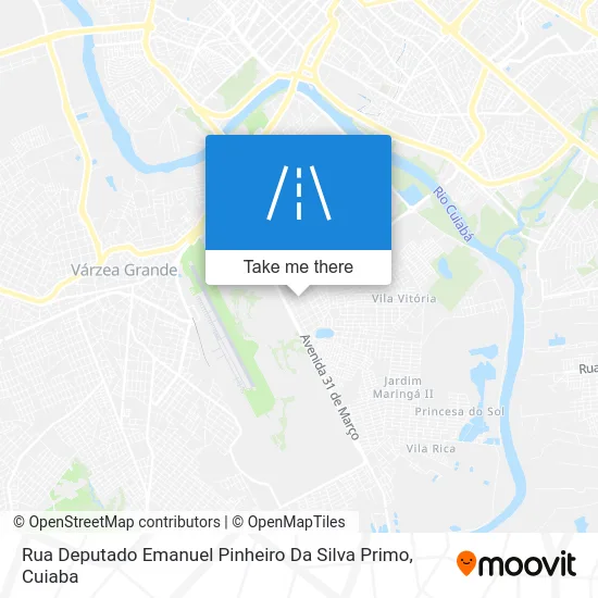 Rua Deputado Emanuel Pinheiro Da Silva Primo map