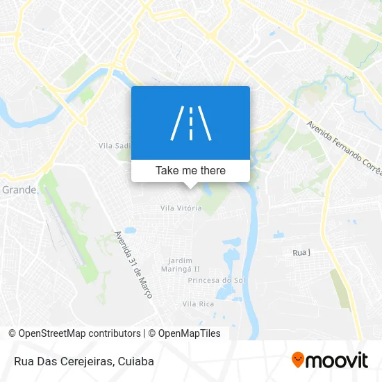 Rua Das Cerejeiras map