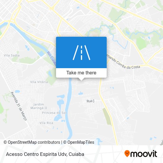 Acesso Centro Espirita Udv map