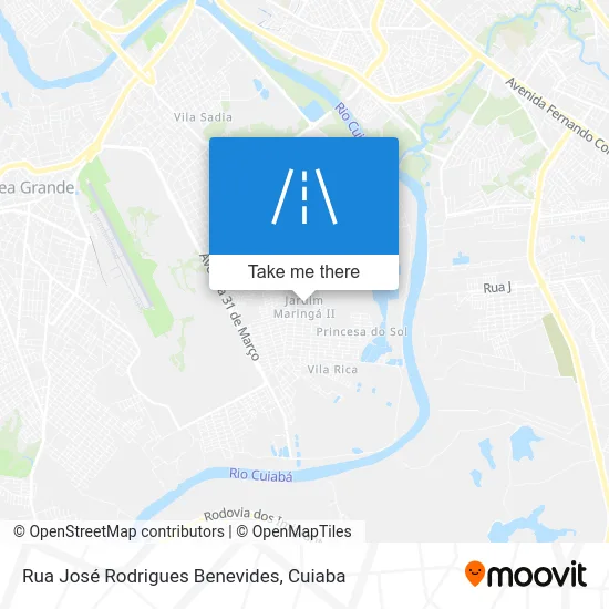 Rua José Rodrigues Benevides map