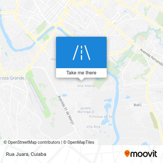 Rua Juara map