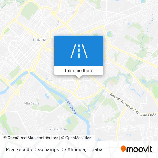 Rua Geraldo Deschamps De Almeida map