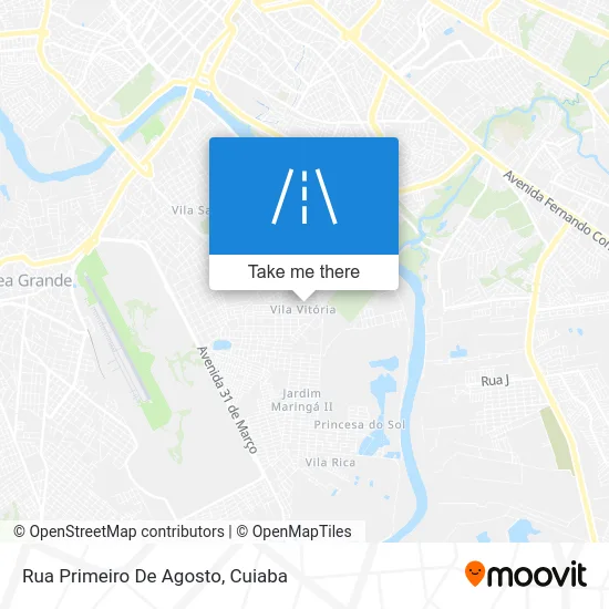 Rua Primeiro De Agosto map