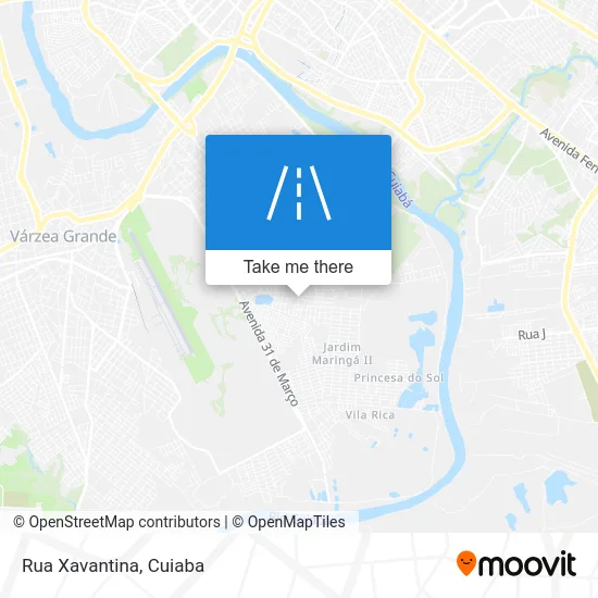 Rua Xavantina map