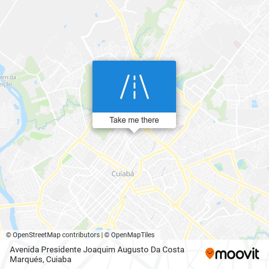 Mapa Avenida Presidente Joaquim Augusto Da Costa Marqués