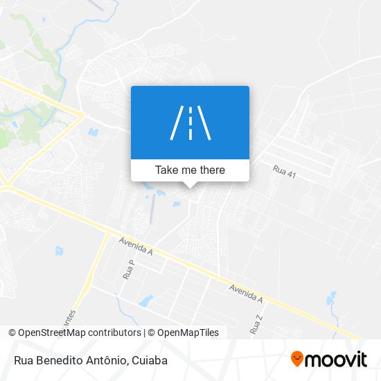 Rua Benedito Antônio map