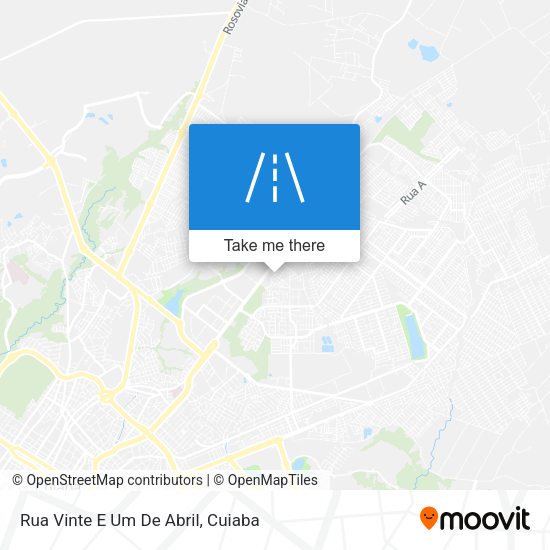Rua Vinte E Um De Abril map