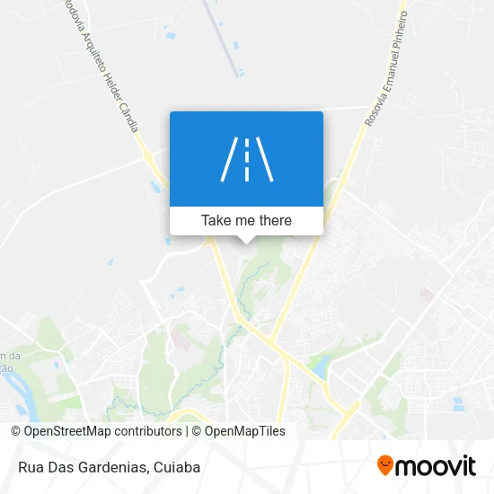 Mapa Rua Das Gardenias