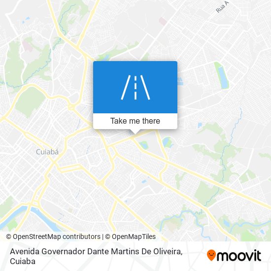 Mapa Avenida Governador Dante Martins De Oliveira