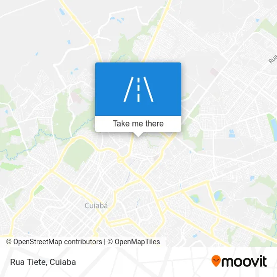 Rua Tiete map