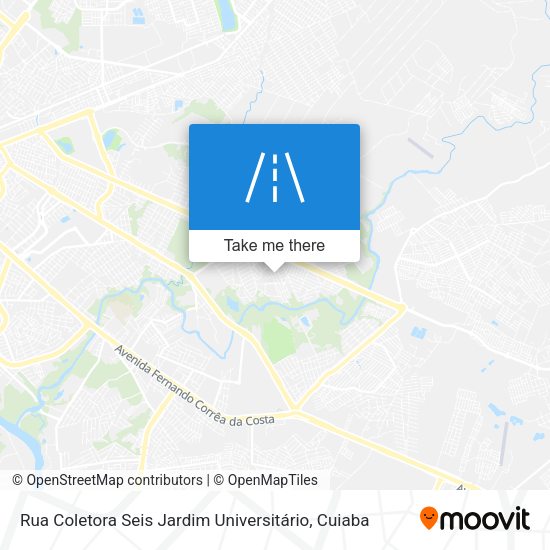 Rua Coletora Seis Jardim Universitário map