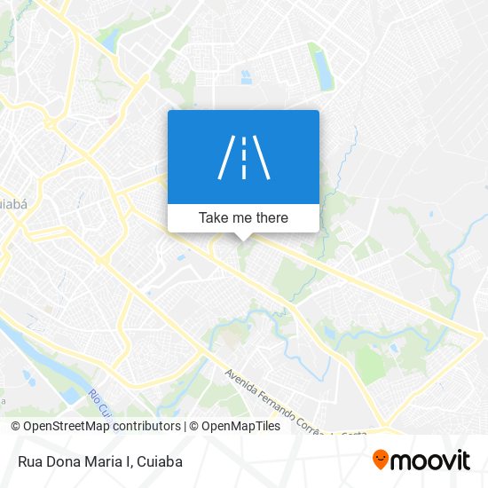 Mapa Rua Dona Maria I