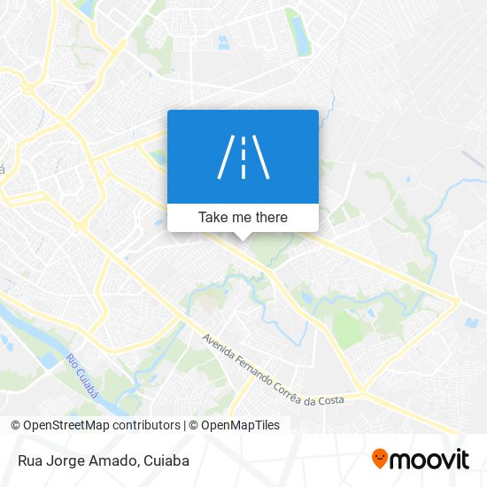 Mapa Rua Jorge Amado