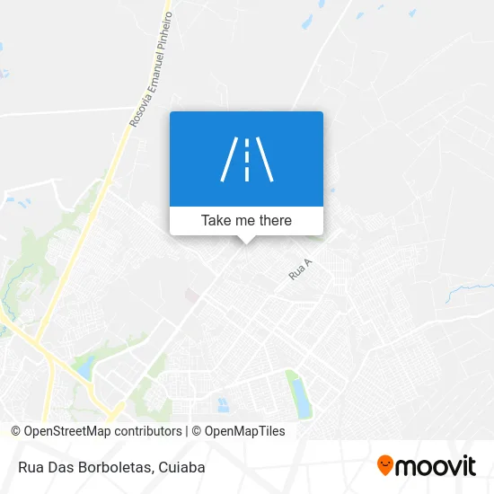 Rua Das Borboletas map