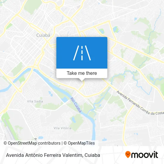 Avenida Antônio Ferreira Valentim map
