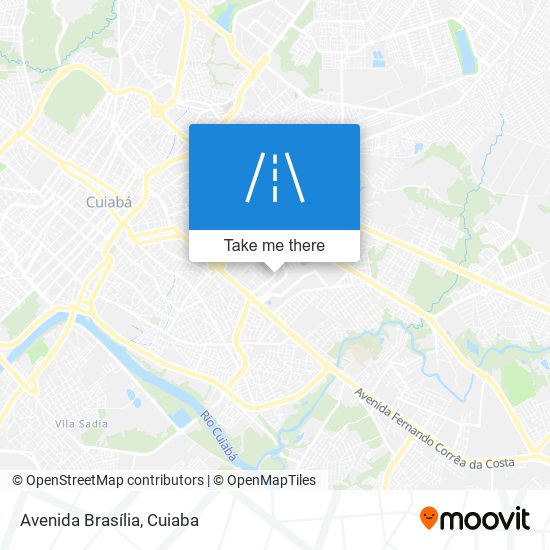 Mapa Avenida Brasília