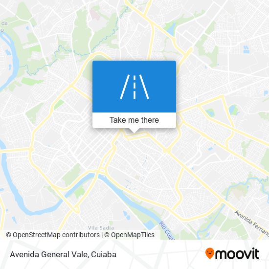 Mapa Avenida General Vale