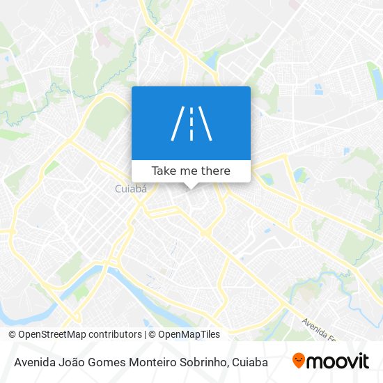 Mapa Avenida João Gomes Monteiro Sobrinho