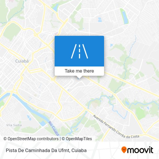 Pista De Caminhada Da Ufmt map