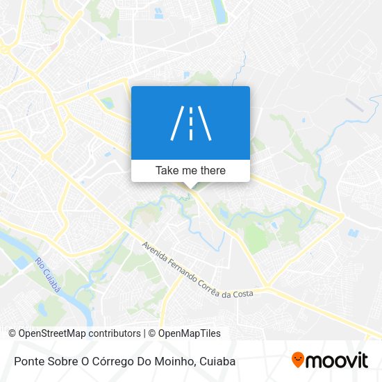 Ponte Sobre O Córrego Do Moinho map
