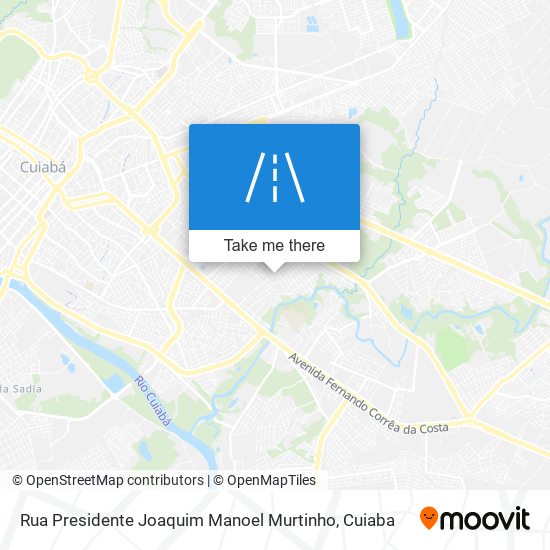 Mapa Rua Presidente Joaquim Manoel Murtinho