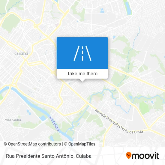 Rua Presidente Santo Antônio map
