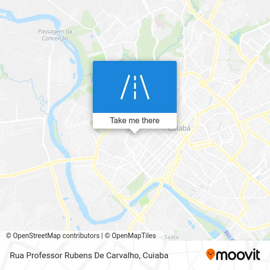 Rua Professor Rubens De Carvalho map