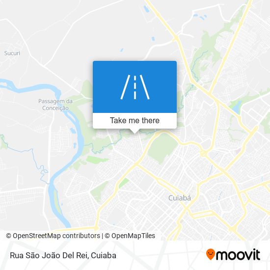 Mapa Rua São João Del Rei