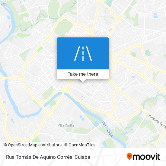 Mapa Rua Tomás De Aquino Corrêa