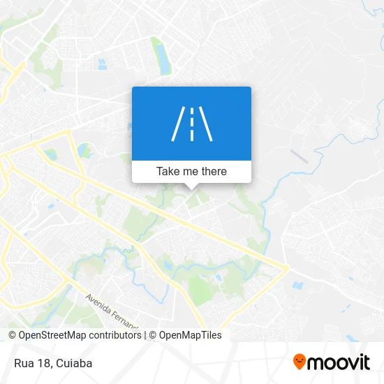 Rua 18 map