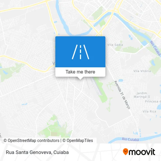 Rua Santa Genoveva map