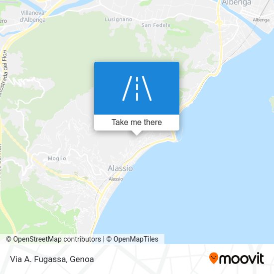 Via A. Fugassa map