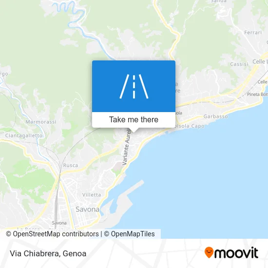 Chiabrera Street map