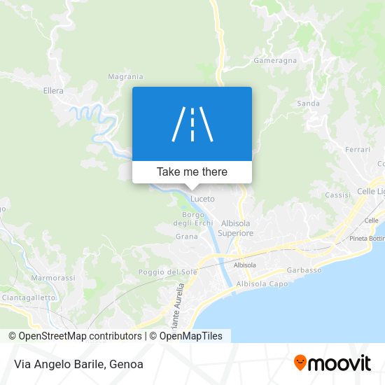 Via Angelo Barile map