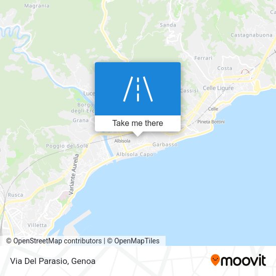 Via Del Parasio map