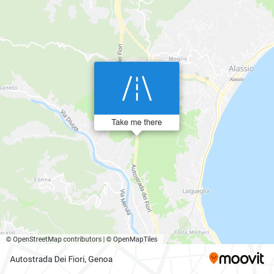 Autostrada Dei Fiori map