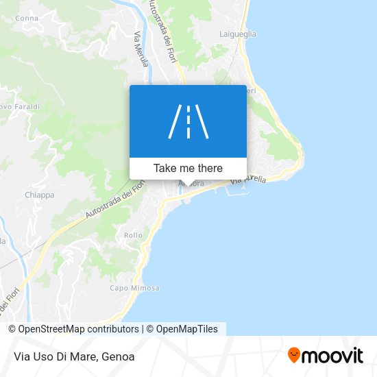 Via Uso Di Mare map