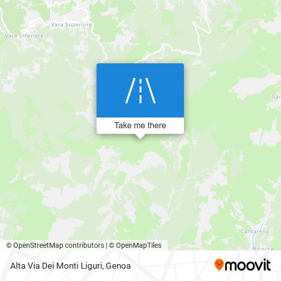 Alta Via Dei Monti Liguri map